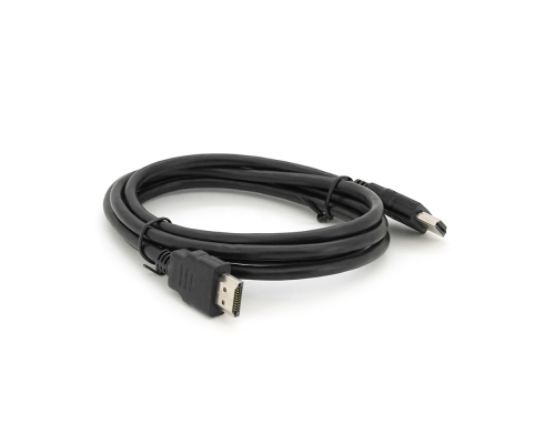 Кабель Merlion HDMI-HDMI HIGH SPEED 1.5m, v1.4, OD-5.0mm, круглий Black, коннектор Black, (Пакет) Q500