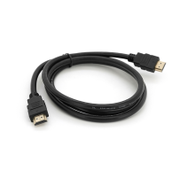 Кабель Merlion HDMI-HDMI HIGH SPEED 1.5m, v1.4, OD-7.5mm, круглий Black, коннектор Black, (Пакет) Q250