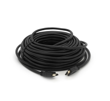 Кабель HDMI-HDMI HIGH SPEED 20m, v1.4, OD-7.5mm, круглий Black, коннектор Black, (Пакет) Q30