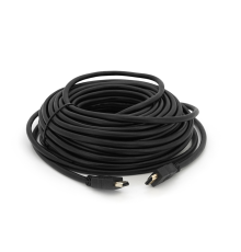 Кабель HDMI-HDMI HIGH SPEED 20m, v1.4, OD-7.5mm, круглий Black, коннектор Black, (Пакет) Q30