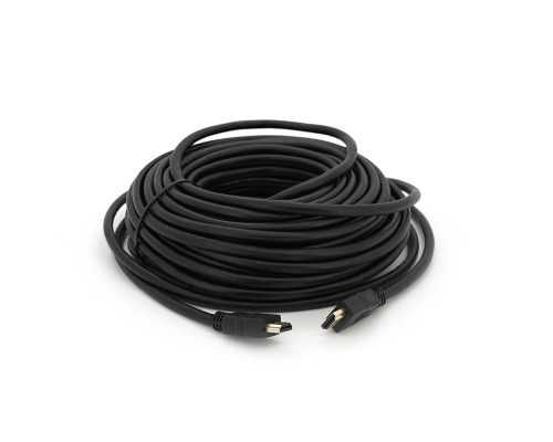 Кабель HDMI-HDMI HIGH SPEED 20m, v1.4, OD-7.5mm, круглий Black, коннектор Black, (Пакет) Q30 Кабель HDMI-HDMI HIGH SPEED 20m, v1.4, OD-7.5mm, круглий Black, коннектор Black, (Пакет) Q30