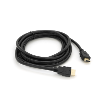 Кабель Merlion HDMI-HDMI HIGH SPEED 3.0m, v1.4, OD-7.5mm, круглий Black, коннектор Black, (Пакет) Q125