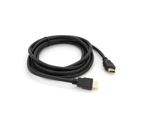 Кабель Merlion HDMI-HDMI HIGH SPEED 3.0m, v1.4, OD-7.5mm, круглий Black, коннектор Black, (Пакет) Q125