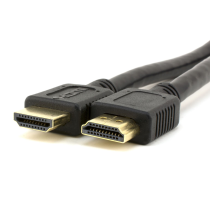 Кабель Merlion HDMI-HDMI HIGH SPEED 0.3m, v1.4, OD-7.5mm, круглый Black, коннектор Black, (Пакет) Q250