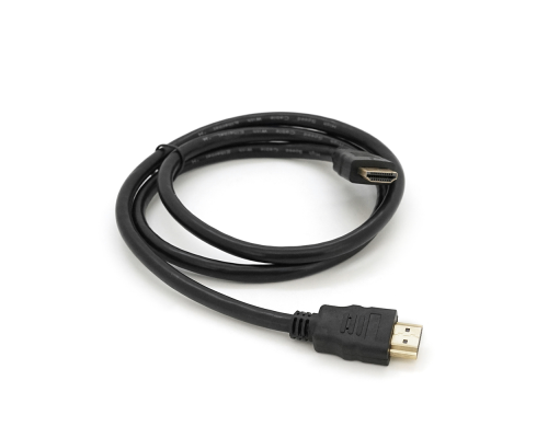 Кабель Merlion HDMI-HDMI HIGH SPEED 1m, v1.4, OD-7.5mm, круглий Black, коннектор Black, (Пакет), Q400 Кабель Merlion HDMI-HDMI HIGH SPEED 1m, v1.4, OD-7.5mm, круглий Black, коннектор Black, (Пакет), Q400