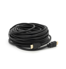 Кабель Merlion HDMI-HDMI HIGH SPEED 15m, v1.4, OD-7.5mm, круглий Black, коннектор Black, (Пакет) Q32