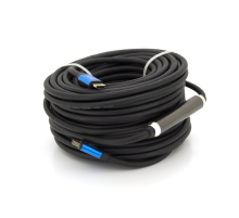 Кабель Merlion HDMI-HDMI 4Kx2K Ultra HD, 30.0m, v2,0, круглий Black, коннектор Blue, Blister-box, Q10