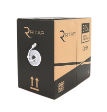 Кабель КПВ UTP 4*2*0.5 ССА cat 5E для внутрішнiх робіт 305 м, Gray
