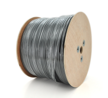 Кабель волоконно-оптичний PiPo FTTH 1-волоконний GJYXCFH-1B6a+M, плоский з допустимим розтягуючим зусиллям 1,0 кН, бухта 1км