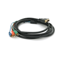 Кабель DVI (тато)-3RCA (тато), 3m, 2 ферит, Black, ОЕМ Кабель DVI (тато)-3RCA (тато), 3m, 2 ферит, Black, ОЕМ