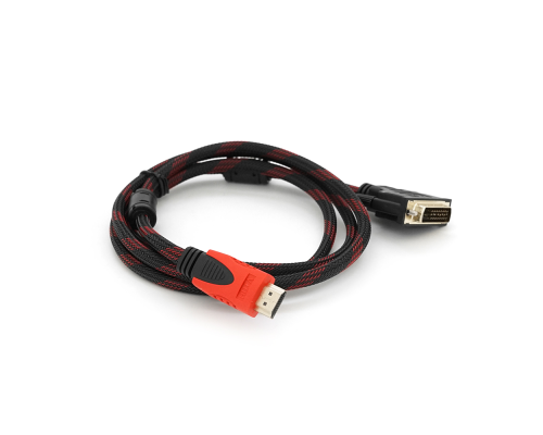 Кабель HDMI (тато) -DVI (тато) 1,5 метра 2 фериту обплетення круглий Пакет, Q150 Кабель HDMI (тато) -DVI (тато) 1,5 метра 2 фериту обплетення круглий Пакет, Q150