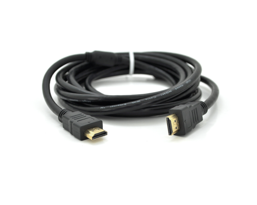 Кабель Premium Ritar PL-HD94 HDMI-HDMI Ultra HD 1080P, 2.0m, v1,4, OD-7.3mm, з фільтром, круглий Black, конектор Gold, Пакет, Q120