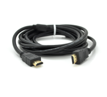 Кабель Ritar PL-HD94 HDMI-HDMI Ultra HD 1080P, 0.8m, v1,4, OD-7.3mm, з фільтром, круглий Black, коннектор Gold, Пакет, Q250