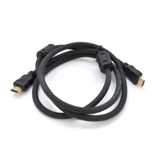 Кабель Premium Ritar PL-HD348 HDMI-HDMI Ultra HD 4K,1080P, 2.0m, v1,4, OD-7.3mm, з фільтром, круглий Black, коннектор Gold, Box, Q120