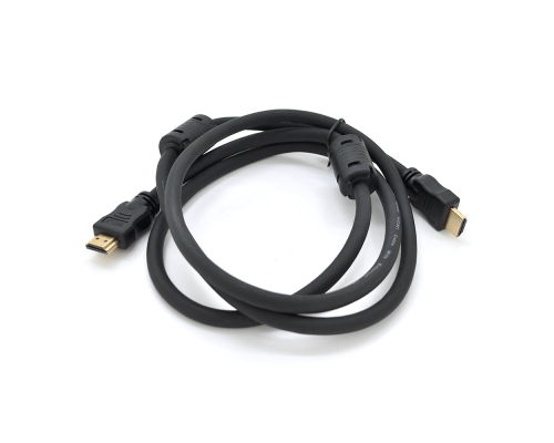 Кабель Premium Ritar PL-HD348 HDMI-HDMI Ultra HD 4K,1080P, 2.0m, v1,4, OD-7.3mm, з фільтром, круглий Black, коннектор Gold, Box, Q120