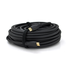 Кабель Ritar PL-HD347 HDMI-HDMI 19+1, Ultra HD 4Kx2K, 2160P, 10.0m, v2,0, OD-8.5mm, з фільтром, круглий Black, коннектор Gold, Пакет, Q30