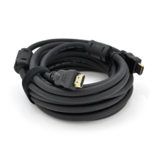 Кабель Ritar PL-HD348 HDMI-HDMI Ultra HD 4K,1080P, 20.0m, v1,4, OD-8.0mm, з фільтром, круглий Black, коннектор Gold, Пакет, Q15