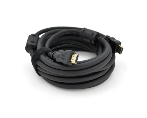 Кабель Ritar PL-HD348 HDMI-HDMI Ultra HD 4K,1080P, 20.0m, v1,4, OD-8.0mm, з фільтром, круглий Black, коннектор Gold, Пакет, Q15