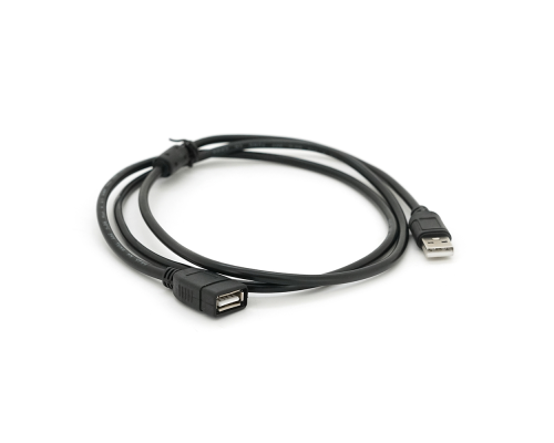 Подовжувач USB 2.0 AM / AF, 1.5m, 1 ферит, чорний Пакет Q250 Подовжувач USB 2.0 AM / AF, 1.5m, 1 ферит, чорний Пакет Q250