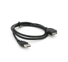 Подовжувач USB 2.0 AM / AF, 0,8m, чорний Пакет Q200