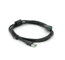 Подовжувач VEGGIEG V-U105, USB 2.0 AM/AF, 1,0m, Black, Пакет