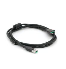 Подовжувач VEGGIEG V-U105, USB 2.0 AM/AF, 1,0m, Black, Пакет
