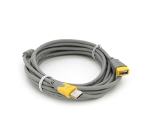 Подовжувач USB 2.0 V-Link AM / AF, 5.0m, 1 ферит, Grey / Yellow