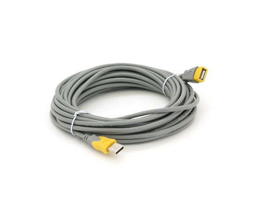 Подовжувач VEGGIEG UF-104, USB 2.0 AM/AF, 10,0m, Grey/Yellow, Пакет Подовжувач VEGGIEG UF-104, USB 2.0 AM/AF, 10,0m, Grey/Yellow, Пакет