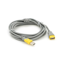 Подовжувач USB 2.0 V-Link AM / AF, 3.0m, 1 ферит, Grey / Yellow