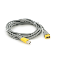 Подовжувач USB 2.0 V-Link AM / AF, 3.0m, 1 ферит, Grey / Yellow