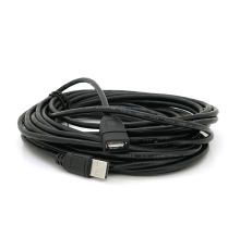 Подовжувач USB 2.0 AM/AF, 10.0m, 1 ферит, Black