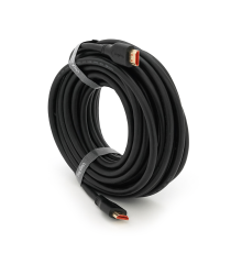 Кабель VEGGIEG HA-10 HDMI-HDMI 4K UHD, 10.0m, v2,0, OD-4.0mm, круглий, Black, коннектор Black-Metal, Box