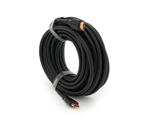 Кабель VEGGIEG HA-10 HDMI-HDMI 4K UHD, 10.0m, v2,0, OD-4.0mm, круглий, Black, коннектор Black-Metal, Box