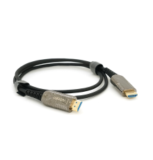 Кабель VEGGIEG HA-1 HDMI-HDMI 4K UHD, 1.0m, v2,0, OD-4.0mm, круглий, Black, коннектор Black-Metal, Пакет