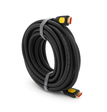 Кабель VEGGIEG HA-8 HDMI-HDMI 4K UHD, 8.0m, v2,0, OD-4.0mm, круглий, Black, коннектор Black-Metal, Box