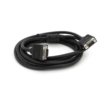 Кабель Merlion VGA 3m, male to male (тато-тато), 1 фериту, чорний, Пакет Q100