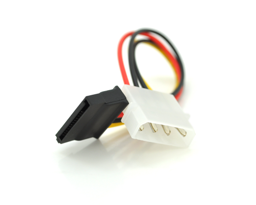 Перехідник живлення SATA=>4pin, 0.2m, Пакет