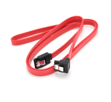 Кабель інтерфейсний VEGGIEG ST310 SATA3.0, 1м, загнутий з защіпкою, червоний