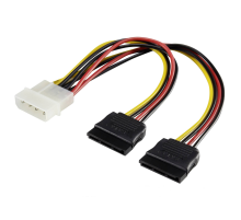 Перехідник-дільник живлення SATA (4P-2xSATA), 0.2m, Пакет