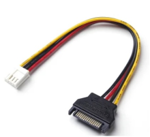 Перехідник живлення SATA=>4pin(малий), 0.2m, Пакет
