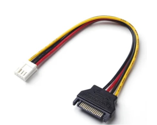 Перехідник живлення SATA=>4pin(малий), 0.2m, Пакет