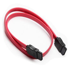 Кабель інтерфейсний SATA 0.40м, прямий без клямки, червоний