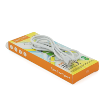 Кабель Hoco X83, Type-C-Type-C, 3A, White, довжина 1м, BOX