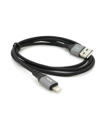Кабель Hoco X86, Lightning-USB, 2.4A, довжина 1м, Black, BOX