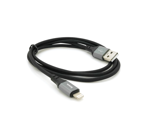 Кабель Hoco X86, Lightning-USB, 2.4A, довжина 1м, Black, BOX Кабель Hoco X86, Lightning-USB, 2.4A, довжина 1м, Black, BOX