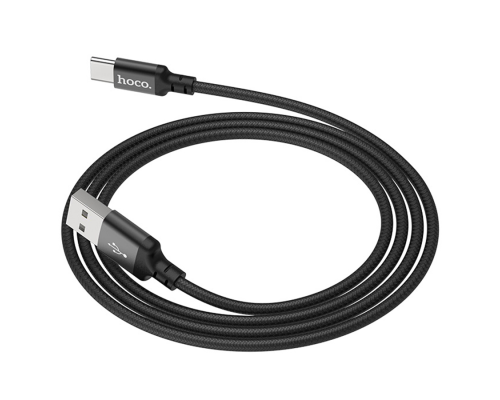 Кабель Hoco X14, Type-C-USB, 3A, Black, довжина 2м, BOX