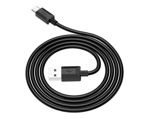 Кабель Hoco X73, Type-C-USB, 2.4A, Black, довжина 1м, BOX Кабель Hoco X73, Type-C-USB, 2.4A, Black, довжина 1м, BOX