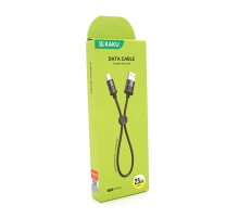Кабель iKAKU KSC-351 XUNDIAN series for iphone, Black, довжина 0,25м, 5А, BOX