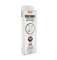 Кабель iKAKU KSC-060 SUCHANG charging data cable series for iphone, White, довжина 1м, 2,4А, BOX