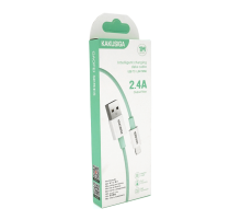 Кабель iKAKU KSC-723 GAOFEI smart charging cable for iphone, Green, довжина 1м, 2.4A, BOX